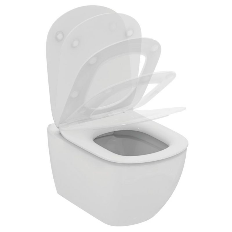 VAS WC TESI SUSPENDAT RIMLESS, 53.5X36.5, FIXARE COMPLET ASCUNSA